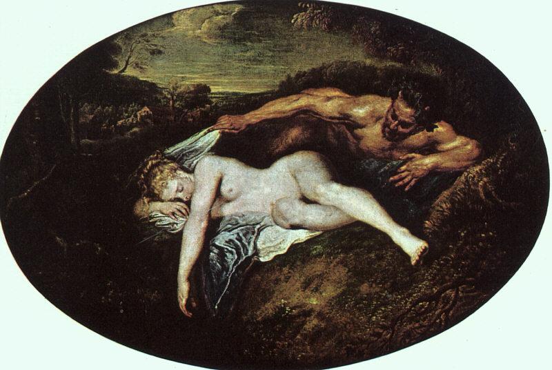 Jean-Antoine Watteau Jupiter and Antiope oil painting image